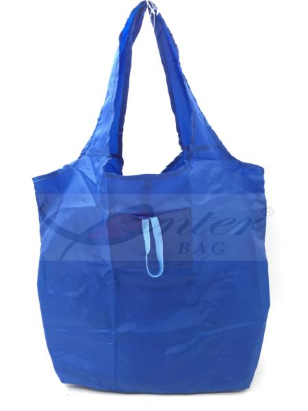 Buy cheap Lightweight Reusable Shopping Bags Blue Color , Fold Up Shopping Bag For Handbag from wholesalers