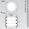 Buy cheap W01-358-7919 Firestone Industrial Air Springs 3B7919 Big Dia. 27.9 Inch MAX O.D. AT 100 PSIG from wholesalers