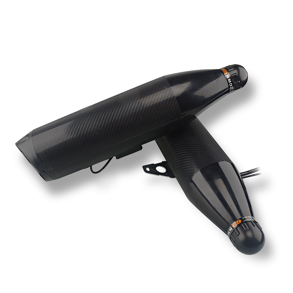 12V 4 Inch Exhaust Pipe Motorcycle Audio System Black Color