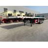 Buy cheap Payload 45ton 40Ft Container Flatbed Semi Trailer Q345B Steel from wholesalers