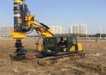 Foundation 10m Depth 220KN Mini Excavator Pile Driver Small Piling Rig 34.3mpa