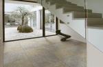 Glazed Rough Modern Bathroom Floor Tile Acid Resistant Yellow Beige Color