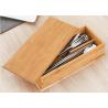 Buy cheap 0.8cm Natural Color Bamboo Box , Bamboo Recipe Gift Box For Soup Ladle Fork Packaging from wholesalers