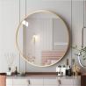 Buy cheap Residential Bathroom Vanity Mirror with Beveled Edge and Aluminium Color Metal Frame from wholesalers
