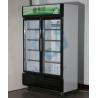 Buy cheap Commercial double-door upright glass beverage display freezer from wholesalers