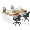Buy cheap modern 4-seat office staff workstation furniture in warehouse in Foshan from wholesalers