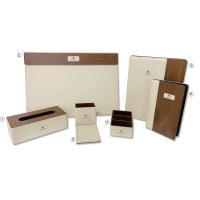Buy cheap Tea Leaf Box Note Pad Guest Amenities Suppliers Leather And Wood Series product