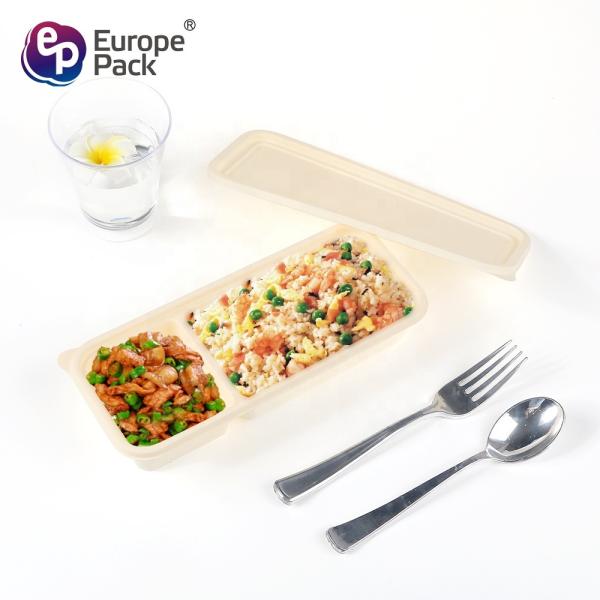 Buy cheap Microwave Safe Compostable Takeaway Food Container Disposable Corn Starch Plastic Bento Lunch Box from wholesalers