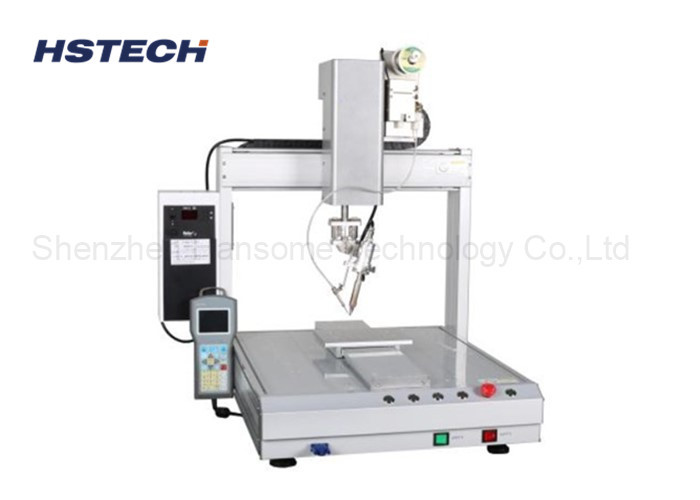 Single Station Desktop Automated Soldering Machine 0.6~1.0mm Solder Wire Processing Date HS-S331R