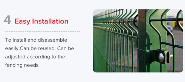 Hot Dip Galvanized 3D Curvy Fence for School House Garden or Playground