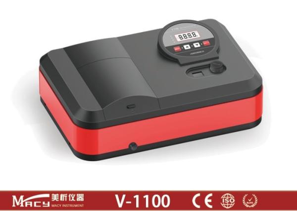 Buy cheap V-1100 Visible Laboratory Spectrophotometer USB Interface Digital Display from wholesalers