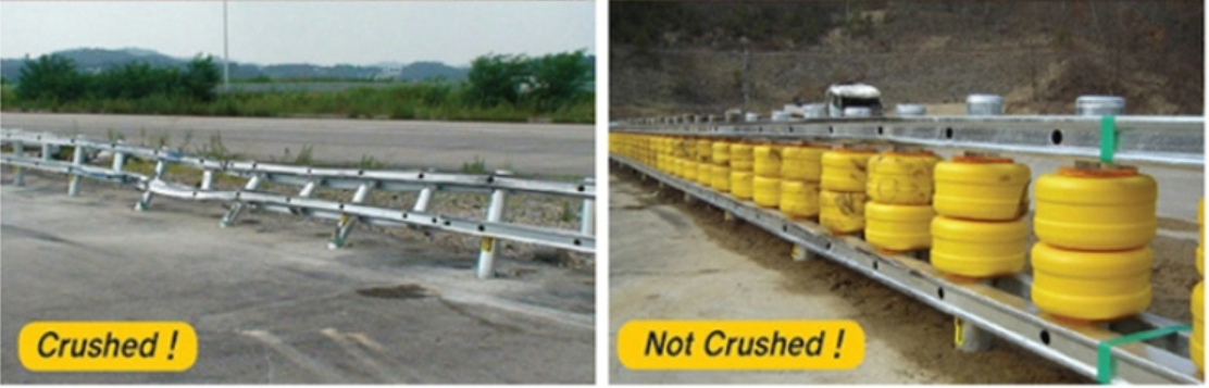 Anti Corrosion Road Safety Rotary Guardrail EVA/PU Foam Drum Barrel Traffic
