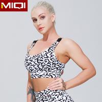 Buy cheap Sublimation Training Polyester Spandex Fleur Texture Printed Yoga Sports Bra product