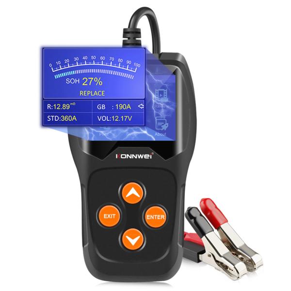 Buy cheap Konnwei KW600 12V battery tester Auto digital Vrla checker for cars from wholesalers