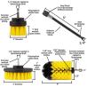Buy cheap Yellow Power Scrubber Drill Brush 3 Piece Kit For Cleaning from wholesalers