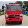 Buy cheap HOWO 160HP Emergency Fire Vehicle 6 Wheeled Red Color For Fire Fighting Rescue from wholesalers