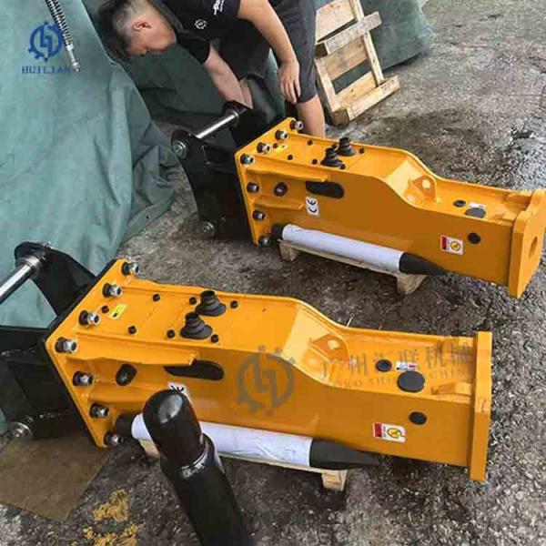 Buy cheap CASE580L Backhoe Loader Silence Box Type SB40 Hydraulic Hammer Demolition Breaker Hammer Attachment from wholesalers