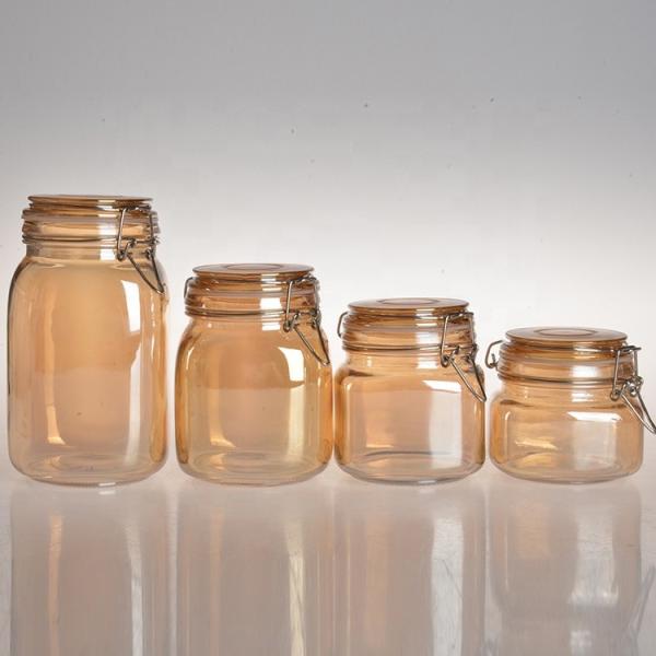 Buy cheap 95ml 85ml Transparent Glass Jars Candy Food Storage Thickened Bottom 24pcs/ Ctn from wholesalers