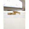 Buy cheap Twisted Stripe Men17.5 Women12.5 18k Gold Wedding Rings from wholesalers
