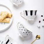 2024 Christmas Novelty Sustainable Luxury Ceramic Coffee Cup And Saucer