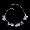 Buy cheap Minimalist Style Plain Silver Bracelet 925 Jewelry Display With Big Heart from wholesalers