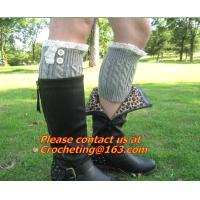 Buy cheap Fashion winter accessories knitted leg warmers crochet girls boot socks gaiter product