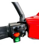 48V 12Ah 24 Inch Red Electric Bike With Lead Acid Battery Front Disk Rear Drum