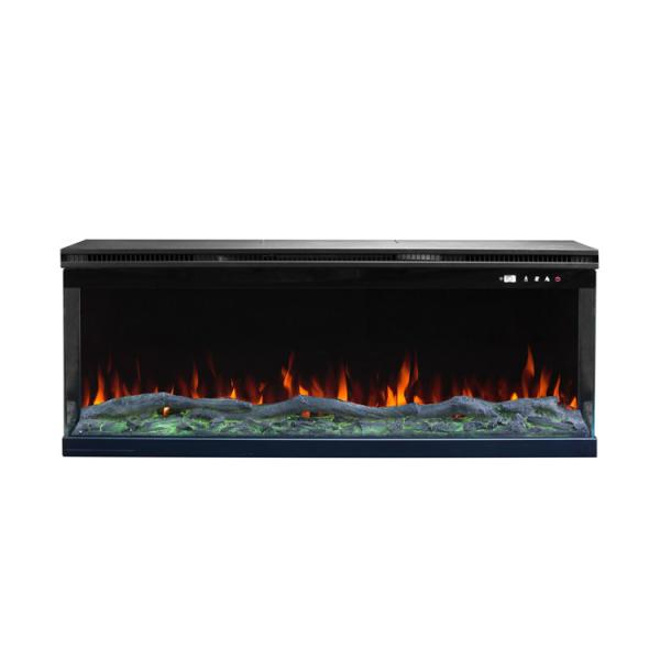 Buy cheap 120V Three Sided Fully Recessed Electric Fireplace With 6 Colors Burning Flame DIY Log from wholesalers