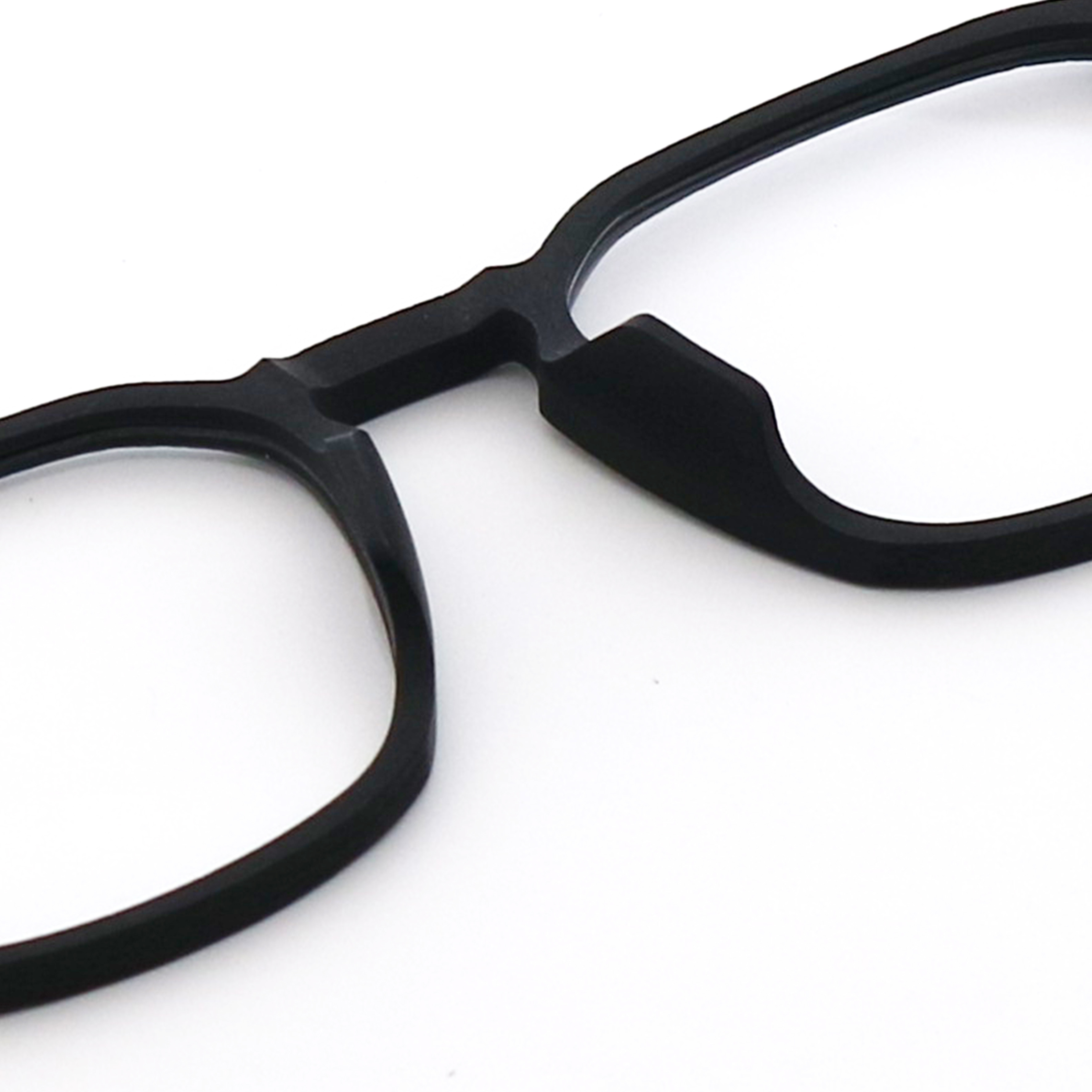 Polygons Wood Grain Frame Eye Glasses Acetate Glasses Frame Unisex