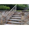 Buy cheap CE Stainless Steel Balustrade Systems Porch Stair Railing End Cap House Railing from wholesalers