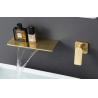 Buy cheap CE Waterfall Split Wall Mounted Concealed Basin Faucet from wholesalers