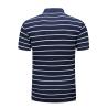Buy cheap Multicolor Striped OEM Polo Collar T Shirt 100% Cotton from wholesalers
