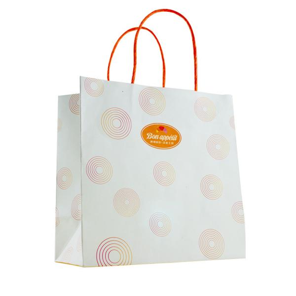 Buy cheap CMYK Recycled Paper Gift Bag , OEM ODM Clothes Shopping Bag from wholesalers