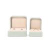 Buy cheap Wholesale Jewellery Packaging Ring Box Custom Jewelry Packaging Luxury Double Wedding Engagement Green Velvet Ring Box with logo from wholesalers