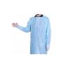 Buy cheap Single Use Surgical Aprons Blue Plastic Patient CPE Gowns With Long Sleeves from wholesalers