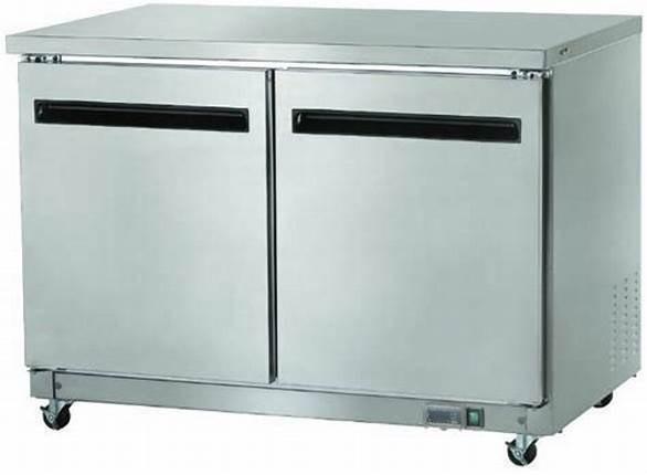 Buy cheap 2 Door Commercial Under Counter Fridge Freezer For Fast Food Restaurant from wholesalers
