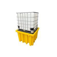 Buy cheap 4 Sides Forklift Entry PE Pallet L1380 W1380 H900mm 385Gallon product