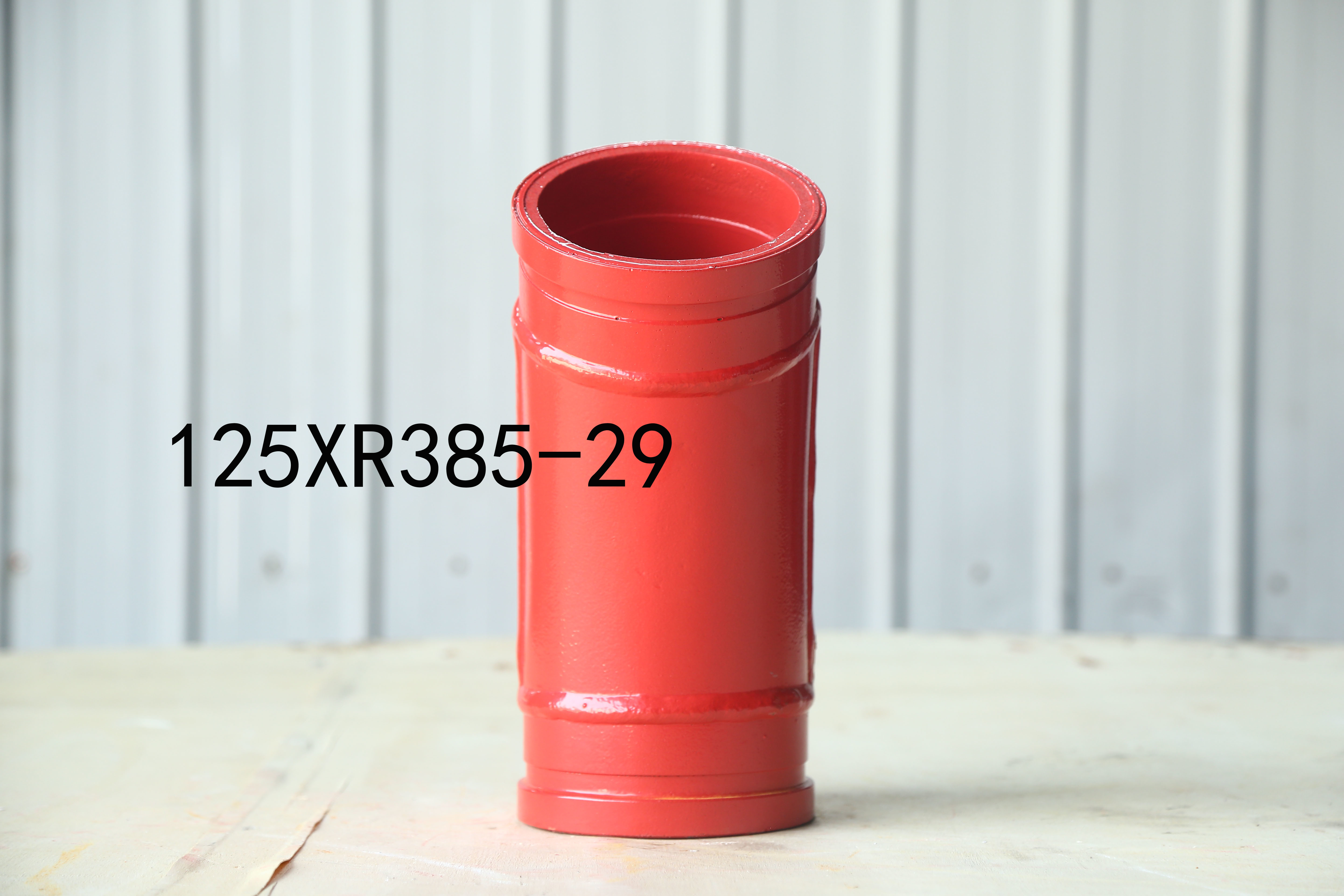 125*R385-29 Pump Bend Tube Red Color and Customized Style for Concrete Pump Truck