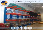 Powder Coat Paint Finish Cantilever Lumber Racks , Metal Racking System
