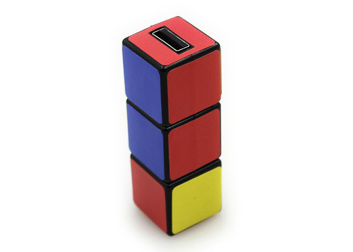 8g White Usb Stick Drive Magic Cube Shape Easy Use With Laser Engraved Logo