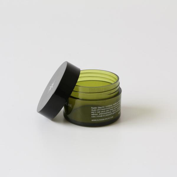 Buy cheap Facial Makeup Cream Empty Frosted Cosmetic Jars With Black Lid from wholesalers