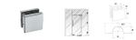 Glass Patch Fitting A-072, Material aluminium, steel, stainless steel, finishing