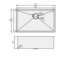 32" L X 19" W X 10 D Undermount Stainless Steel Kitchen Sink With Basket
