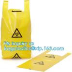 Clinical Waste Bags (Yellow), Heavy Duty Sacks , 17in x 25in (x25), Popular PE