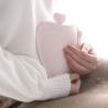 Buy cheap Love Small Silicone Hot Water Bottle Bag With Knited Cover For Pain Relief Waist Back Neck Menstrual Cramps from wholesalers