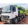 Buy cheap 13670*2500*4000mm 4 Boom Sections Used Concrete Boom Pump Truck with Mercedes Chassis from wholesalers