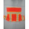 Buy cheap Zipper High Visibility Safety Vest Polyester Orange Safety Vest With Pockets from wholesalers