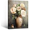 Buy cheap Vintage Peony Canvas Wall Art Floral Decor Painting for Rustic Home Decor from wholesalers