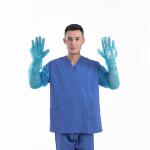 30-45 Micron Plastic Long Sleeve Disposable Gloves PE