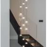 Buy cheap Led staircase chandelier modern living room chandelier hanging designer Villa duplex building lighting(WH-AP-553) from wholesalers